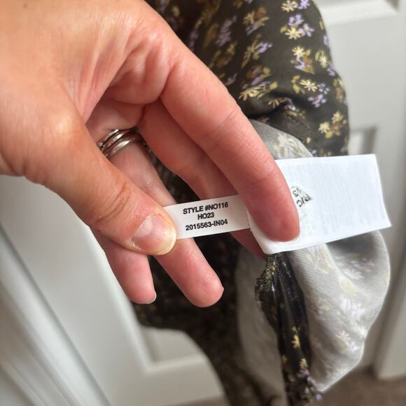 Madewell Women’s Wide V-Neck Midi Slip Dress Ditsy Floral Babydoll Soft Girl 8 - Picture 16 of 16